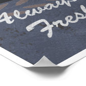 Poster sur les Radis organiques (Coin)