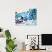 Poster Sur les rapides par Frank Weston Benson (Bureau à domicile)