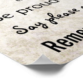 Poster sur les règles de famille (Coin)