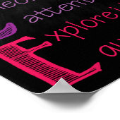 Poster sur les règles de la classe de sciences (Coin)