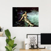 Poster Sur les rochers (Bureau à domicile)