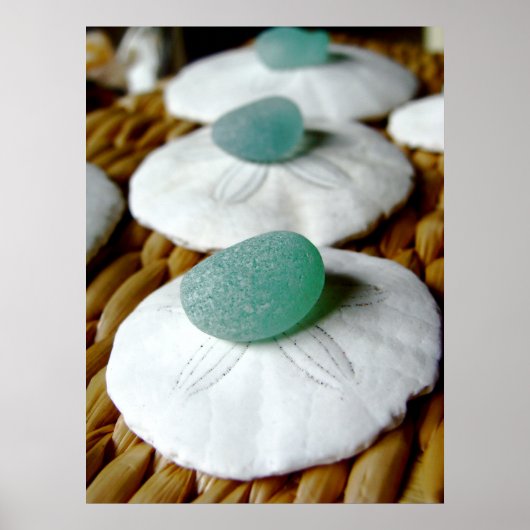 Poster Sur l'impression de sable (Devant)