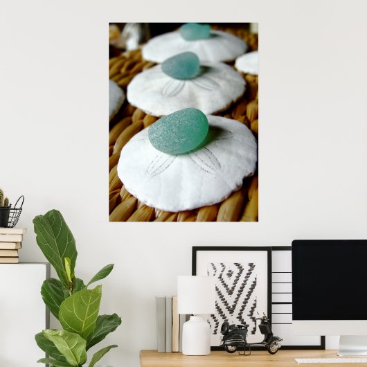 Poster Sur l'impression de sable (Bureau à domicile)