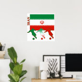 Poster sur l'Iran du football (Bureau à domicile)