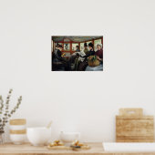 Poster Sur l'Omnibus, 1880 (Cuisine)