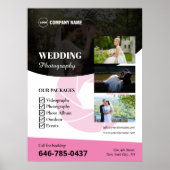 Poster sur mesure de la photographie mariage (Devant)