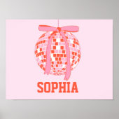 Poster sur mesure du nom de la chambre de la fille (Devant)