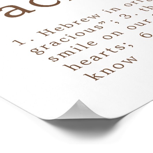 Poster sur mesure Monogramme des animaux de bois (Coin)