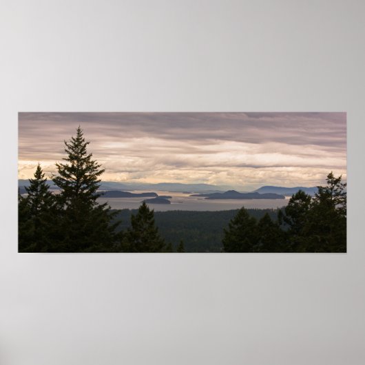Poster sur mesure : San Juan Islands Pano (Devant)