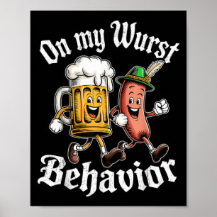 Poster Sur Mon Comportement Wurst Allemand Adultes De La