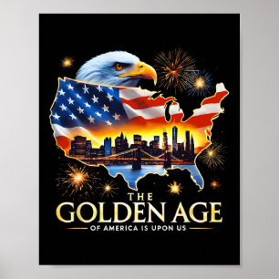Poster Sur Nous Drôle Trump Eagle D'or L'Âge D'or De A