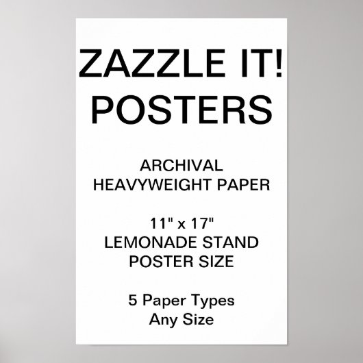 Poster sur papier d'archives personnalisé de 11 po (Devant)