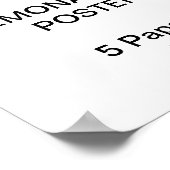 Poster sur papier d'archives personnalisé de 11 po (Coin)