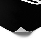 Poster Sur Point Funny Pun crayon foncé BG (Coin)