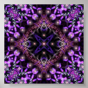 Poster sur Tapisserie fractée violette