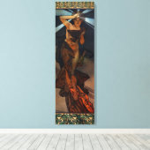 Poster sur toile d'Alphonse Mucha Morning Star (Insitu (Plancher de Bois))