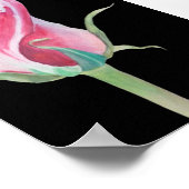 Poster sur toile rose rose unique (5x7) (Coin)