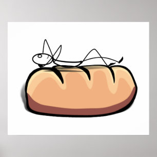 Poster Sur un rouleau