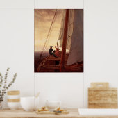 Poster Sur un voilier (Cuisine)