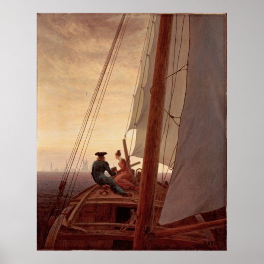 Poster Sur un voilier (Devant)