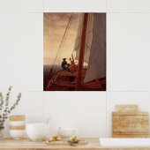 Poster Sur un voilier (Cuisine)
