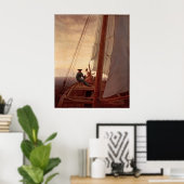 Poster Sur un voilier (Bureau à domicile)