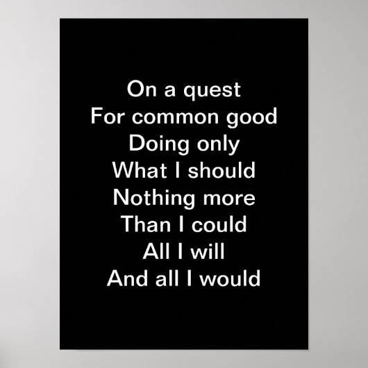 Poster Sur une quête (Devant)