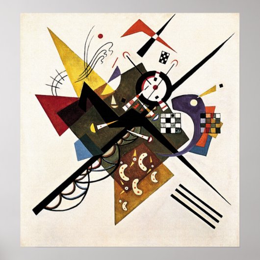Poster Sur White II - Wassily Kandinsky (Devant)