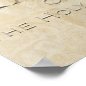 Poster Surahtul Kahfi dans Travertine Stone (Coin)