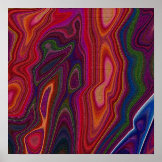 Poster Surcharge d'abstrait (Devant)