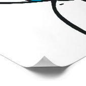 Poster Surcharge de la mignonne face de la rage (Coin)