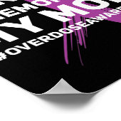 Poster Surconscience de surdosage Ruban violet en mémoire (Coin)