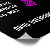 Poster Surdosage de drogue Sensibilisation (Coin)