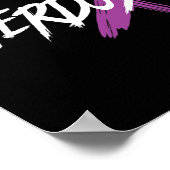 Poster Surdose Conscience de la toxicomanie Ruban pourpre