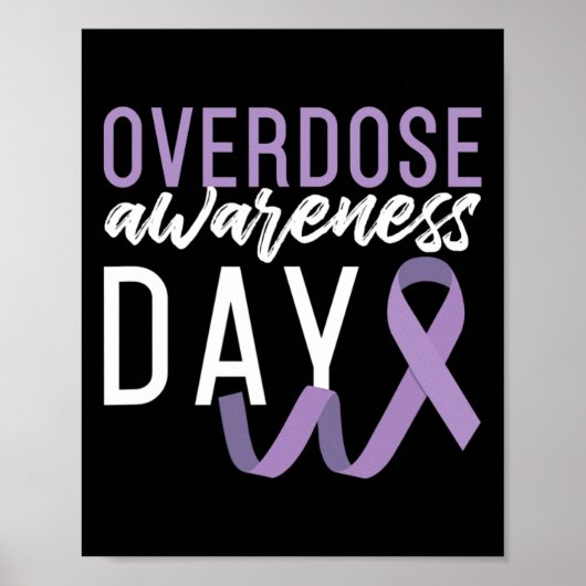 Poster Surdose de drogue Jour de récupération Sobriet Sob (Devant)