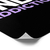 Poster Surdose de sensibilisation à la fin de la dépendan (Coin)