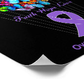 Poster Surdose de tournesol violet de papillon (Coin)