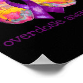 Poster Surdose Sensibilisation Beurre à ruban violet Grie (Coin)