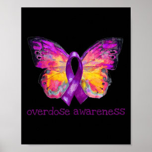 Poster Surdose Sensibilisation Beurre à ruban violet Grie