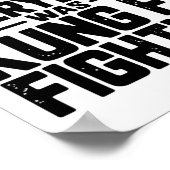 Poster Surely Not Everybody Was Kung Fu Fighting Karate M (Coin)