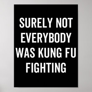 Poster Sûrement pas tout le monde faisait du Kung Fu