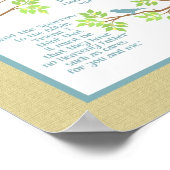 Poster Surentendu dans un verger (Robin et Bruant) Imprim (Coin)