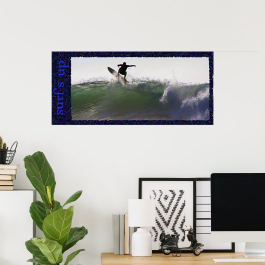 Poster surf (Bureau à domicile)