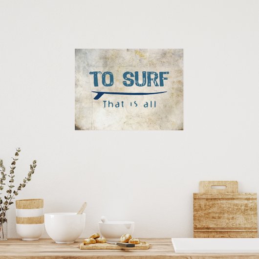 Poster Surf (Cuisine)