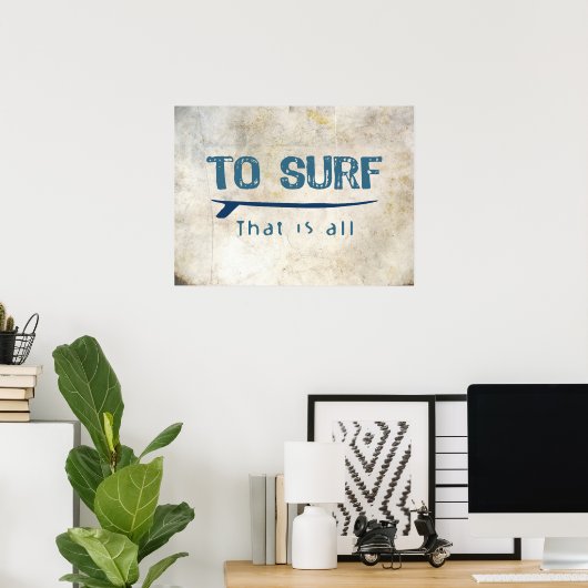 Poster Surf (Bureau à domicile)