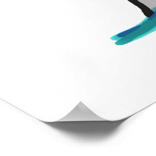 Poster Surf à huile (Coin)