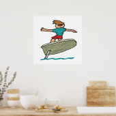 Poster Surf à huile (Cuisine)