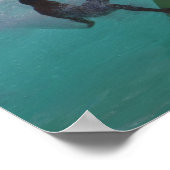 Poster surf à une grande vague (Coin)