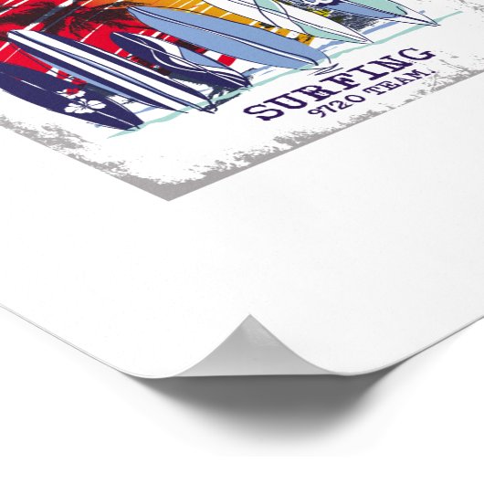 Poster surf à vie (Coin)