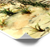 Poster surf art - planches de surf et dunes de sable San  (Coin)